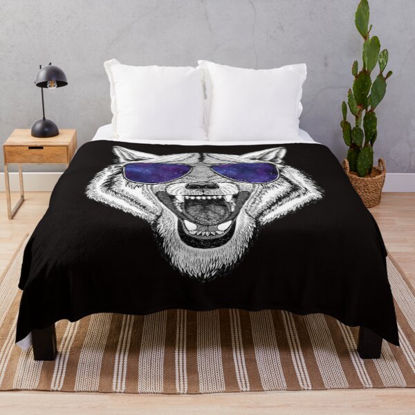 Item preview, Wolf in Retro Sunglass Frame, Wolves Lover designed and sold by ScottSlade.