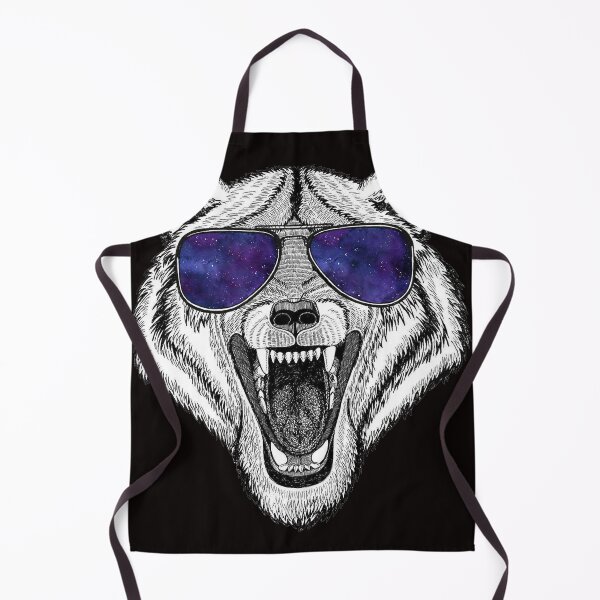 Item preview, Wolf in Retro Sunglass Frame, Wolves Lover designed and sold by ScottSlade.