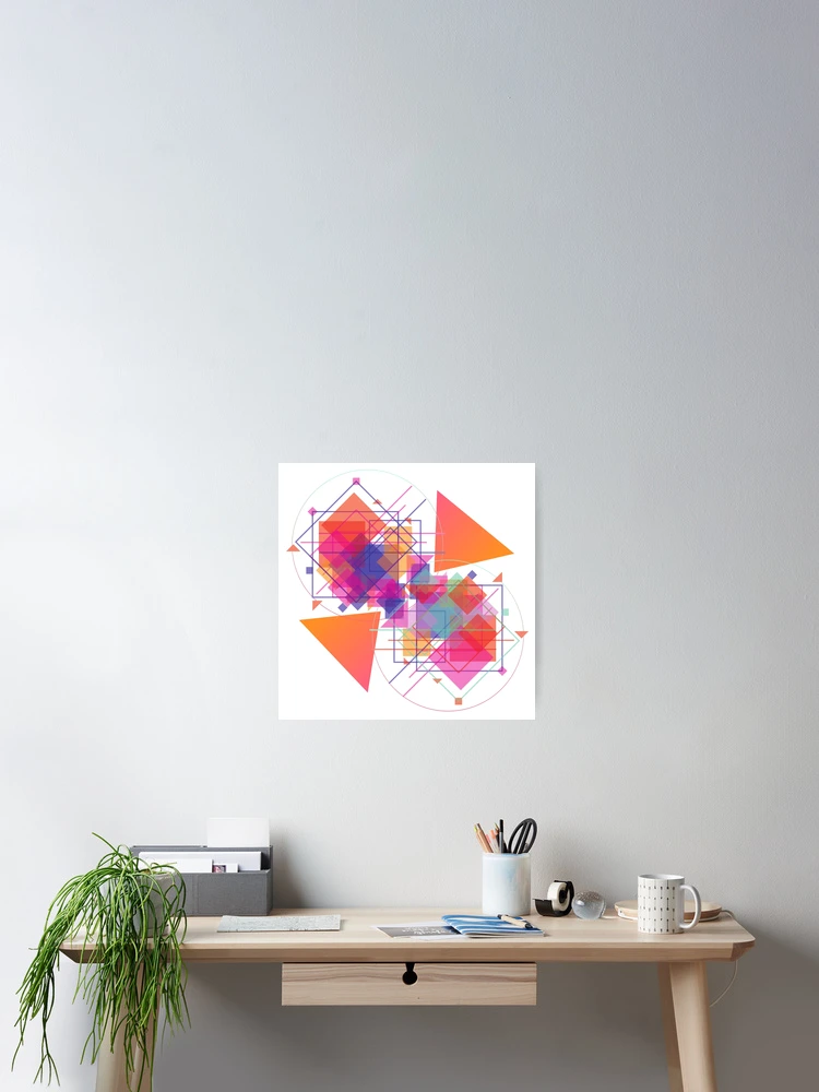Thumbnail 2 of 3, Poster, Abstract Geometry designed and sold by AztecLime.