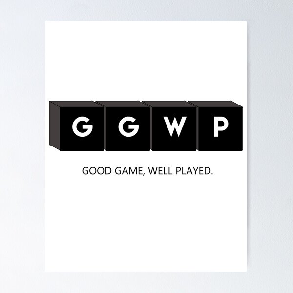  GGWP or GG WP - Means Good Game Well Played in Gamer T-Shirt  : Clothing, Shoes & Jewelry