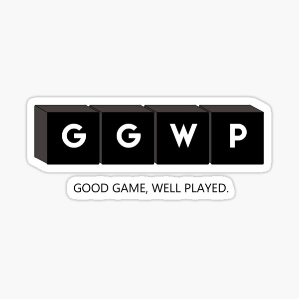 #ggwp - online gaming shortcuts Sticker