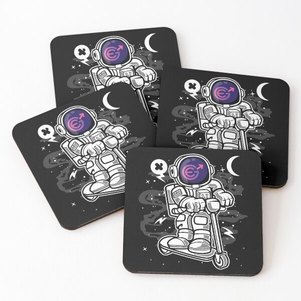 Item preview, Astronaut Scooter Evergrow EGC Coin To The Moon Crypto Token Blockchain Cryptocurrency Wallet designed and sold by JaxonBrown.
