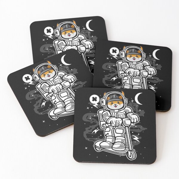 Item preview, Astronaut Scooter Floki Inu Coin To The Moon Floki Army Crypto Token Blockchain Cryptocurrency Wallet designed and sold by JaxonBrown.