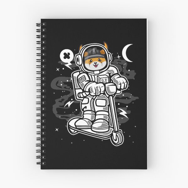Item preview, Astronaut Scooter Floki Inu Coin To The Moon Floki Army Crypto Token Blockchain Cryptocurrency Wallet designed and sold by JaxonBrown.