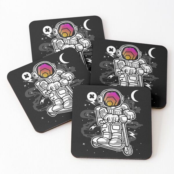 Item preview, Astronaut Scooter HEX Coin To The Moon HEX Crypto Token Blockchain Cryptocurrency Wallet designed and sold by JaxonBrown.