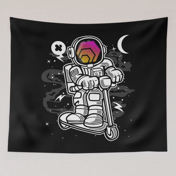 Item preview, Astronaut Scooter HEX Coin To The Moon HEX Crypto Token Blockchain Cryptocurrency Wallet designed and sold by JaxonBrown.