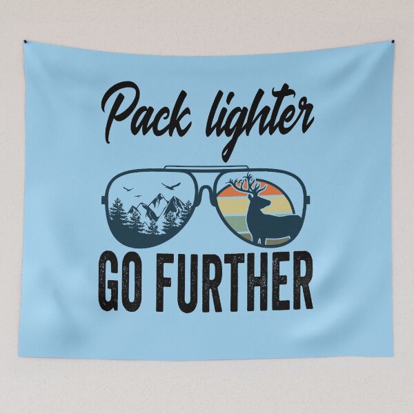 Item preview, Pack lighter, go further-hiking. designed and sold by DesignedBySnip.