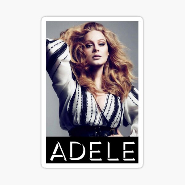 singer adele reusable sticker paper bottle