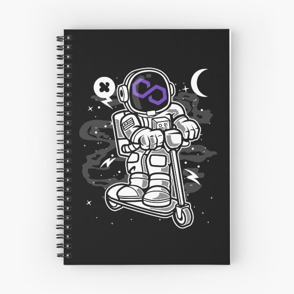 Item preview, Astronaut Scooter Polygon Matic Coin To The Moon Crypto Token Blockchain Cryptocurrency Wallet designed and sold by JaxonBrown.