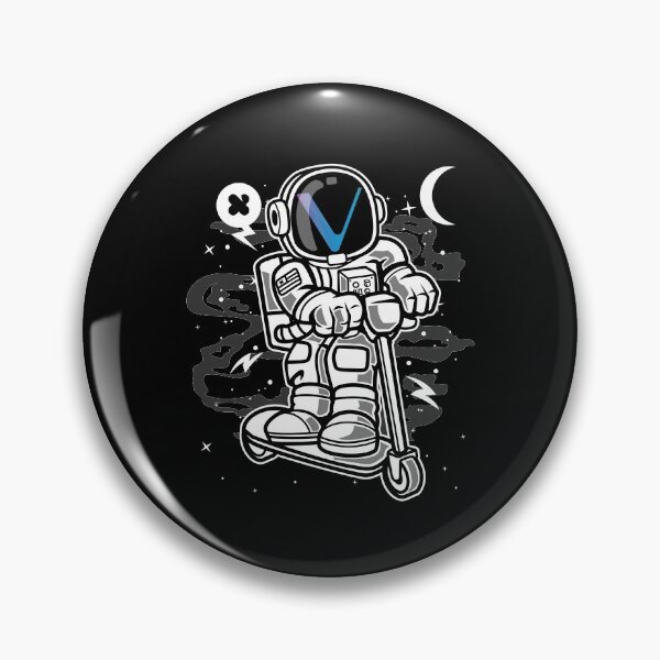 Item preview, Astronaut Scooter Vechain VET Coin To The Moon Crypto Token Blockchain Cryptocurrency Wallet designed and sold by JaxonBrown.