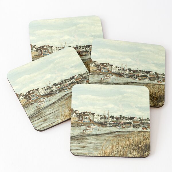 Item preview, TOPSHAM, DEVON, VIEWED FROM THE RIVER EXE. designed and sold by Mackenzie Moulton International Artist .
