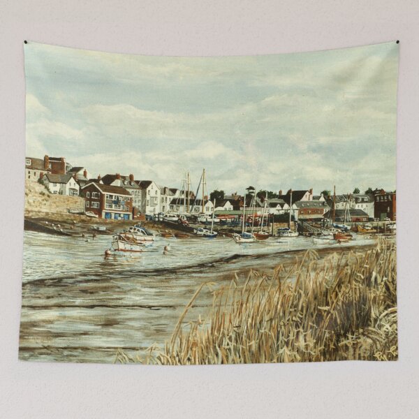 Item preview, TOPSHAM, DEVON, VIEWED FROM THE RIVER EXE. designed and sold by Mackenzie Moulton International Artist .