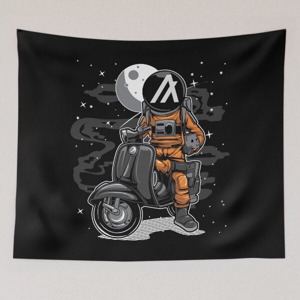 Item preview, Astronaut Scooter Algorand ALGO Coin To The Moon Crypto Token Blockchain Cryptocurrency Wallet designed and sold by JaxonBrown.