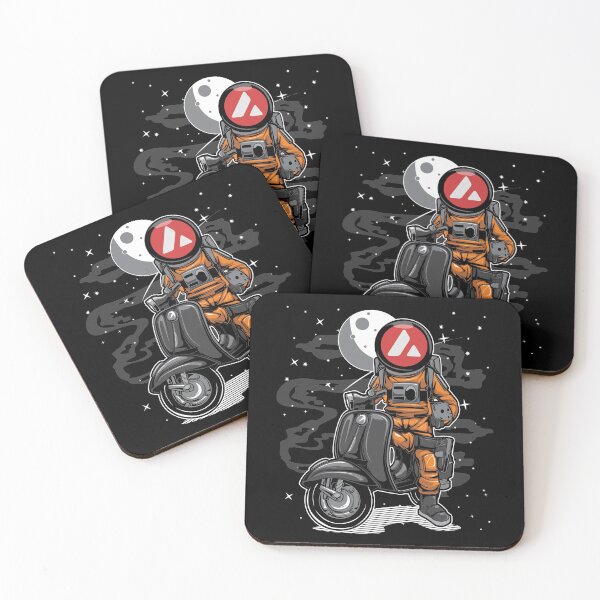 Item preview, Astronaut Scooter Avalanche Avax Coin To The Moon Crypto Token Blockchain Cryptocurrency Wallet designed and sold by JaxonBrown.