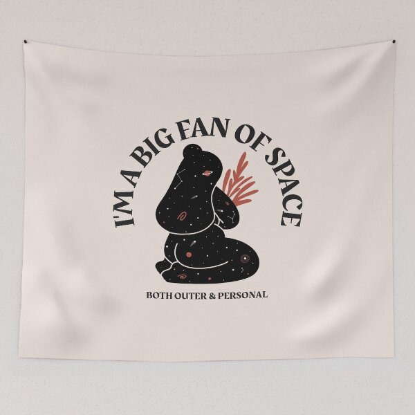 Item preview, I'm A Big Fan Of Space, Both Outer & Personal designed and sold by LKDesigns24.