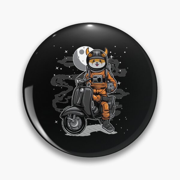 Item preview, Astronaut Scooter Floki Inu Coin To The Moon Floki Army Crypto Token Blockchain Cryptocurrency Wallet designed and sold by JaxonBrown.
