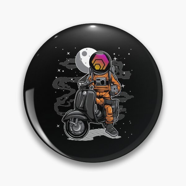 Item preview, Astronaut Scooter HEX Coin To The Moon HEX Crypto Token Blockchain Cryptocurrency Wallet designed and sold by JaxonBrown.