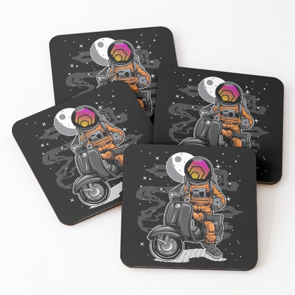 Item preview, Astronaut Scooter HEX Coin To The Moon HEX Crypto Token Blockchain Cryptocurrency Wallet designed and sold by JaxonBrown.