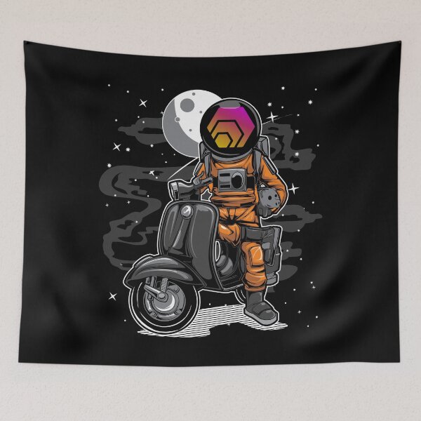 Item preview, Astronaut Scooter HEX Coin To The Moon HEX Crypto Token Blockchain Cryptocurrency Wallet designed and sold by JaxonBrown.