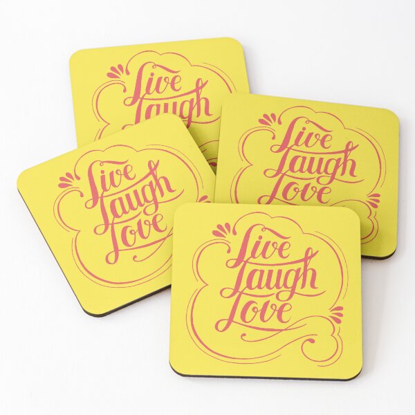 Item preview, Live laugh love typography design illustration designed and sold by VinCut.