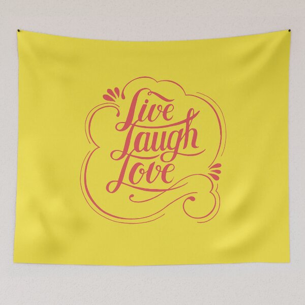 Item preview, Live laugh love typography design illustration designed and sold by VinCut.