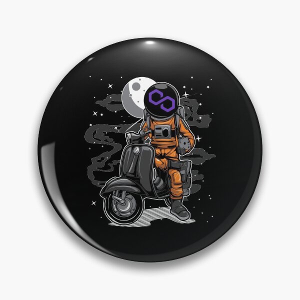 Item preview, Astronaut Scooter Polygon Matic Coin To The Moon Crypto Token Blockchain Cryptocurrency Wallet designed and sold by JaxonBrown.