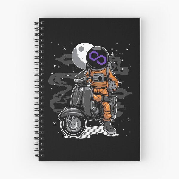 Item preview, Astronaut Scooter Polygon Matic Coin To The Moon Crypto Token Blockchain Cryptocurrency Wallet designed and sold by JaxonBrown.