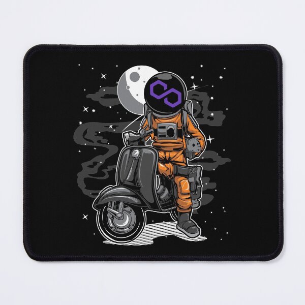 Item preview, Astronaut Scooter Polygon Matic Coin To The Moon Crypto Token Blockchain Cryptocurrency Wallet designed and sold by JaxonBrown.