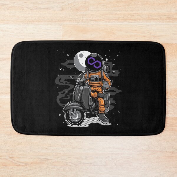 Item preview, Astronaut Scooter Polygon Matic Coin To The Moon Crypto Token Blockchain Cryptocurrency Wallet designed and sold by JaxonBrown.