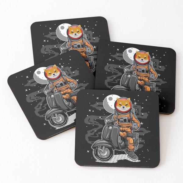 Item preview, Astronaut Scooter Shiba Inu SHIB Coin To The Moon Crypto Token Blockchain Cryptocurrency Wallet designed and sold by JaxonBrown.
