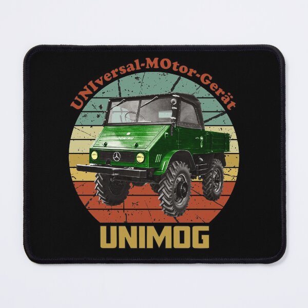Item preview, Old Unimog Retro (on black) designed and sold by Groenendijk.