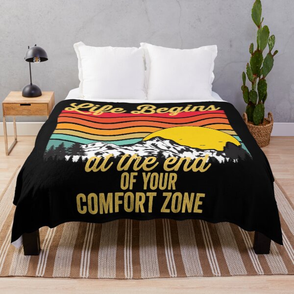 Item preview, Life begins at the end of your comfort zone-hiking. designed and sold by DesignedBySnip.