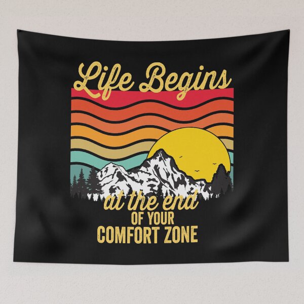 Item preview, Life begins at the end of your comfort zone-hiking. designed and sold by DesignedBySnip.
