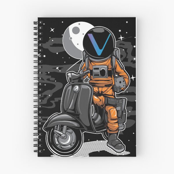 Item preview, Astronaut Scooter Vechain VET Coin To The Moon Crypto Token Blockchain Cryptocurrency Wallet designed and sold by JaxonBrown.