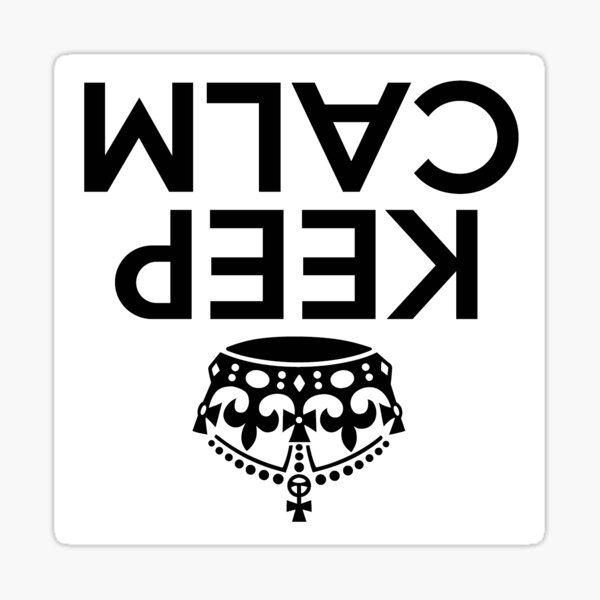 Vista previa del artículo con la obra «Keep calm, Keep calm backwards», diseñado y vendido por Stratoguayota.