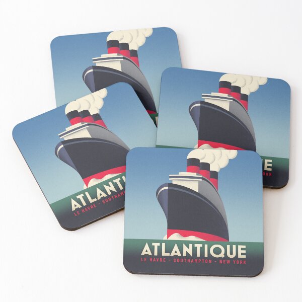 Item preview, Art Deco Ocean Liner Ship - Blue designed and sold by VoodooCircus.