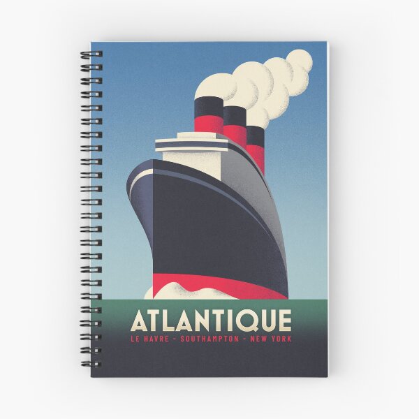 Item preview, Art Deco Ocean Liner Ship - Blue designed and sold by VoodooCircus.
