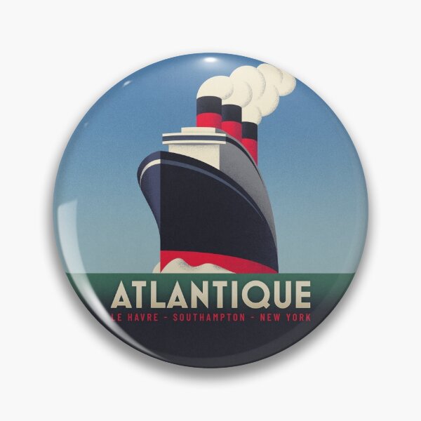 Item preview, Art Deco Ocean Liner Ship - Blue designed and sold by VoodooCircus.
