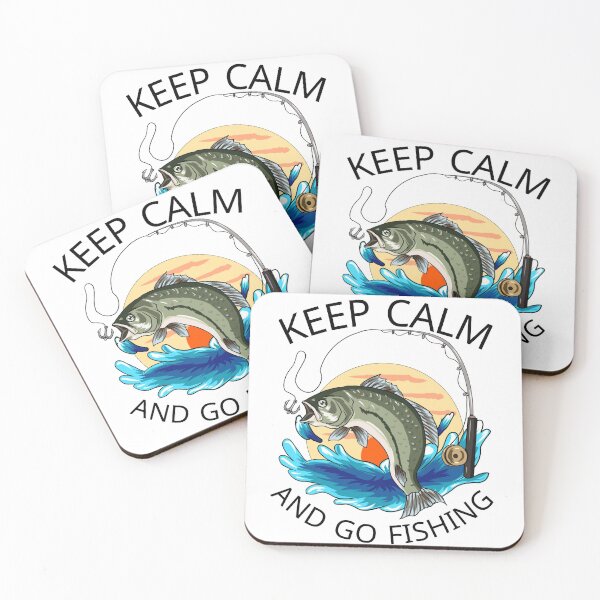 Item preview, Keep calm and go fishing Essential T-Shirt designed and sold by NIKENchop.