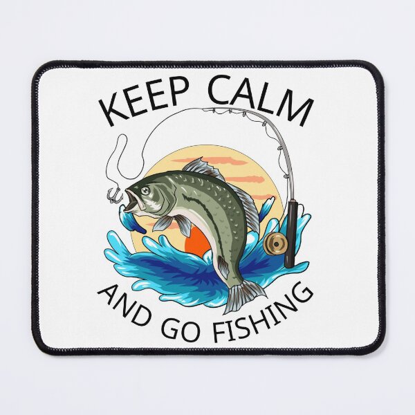 Item preview, Keep calm and go fishing Essential T-Shirt designed and sold by NIKENchop.