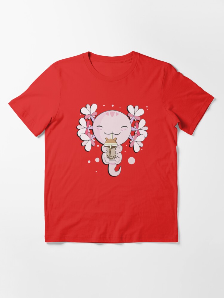  Big Axolotl Bubbletea Premium T-Shirt : Clothing