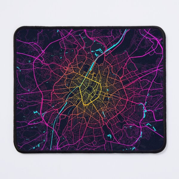 Item preview, Brussels City Map of Belgium - Neon designed and sold by deMAP.
