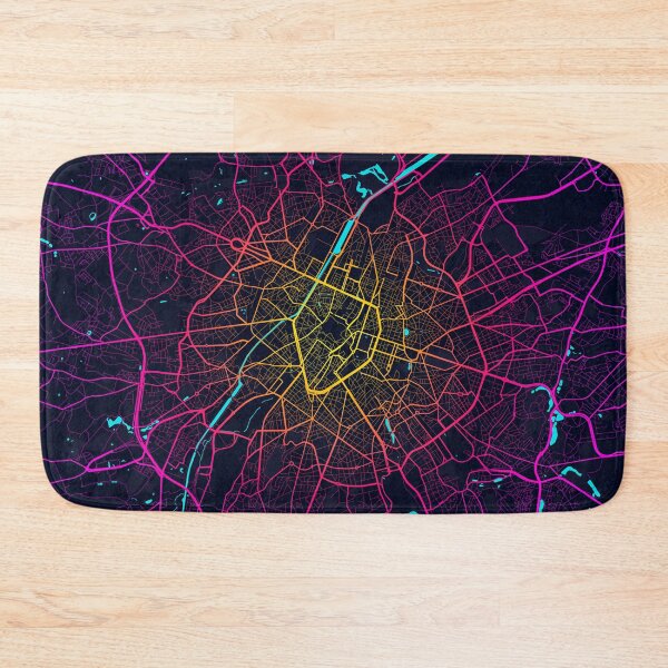 Item preview, Brussels City Map of Belgium - Neon designed and sold by deMAP.