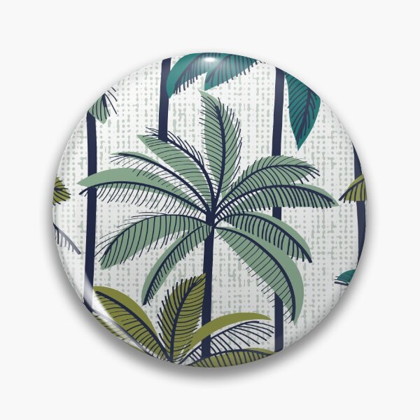 Item preview, Retro Palm Springs vibes // white background highball sage and pine green palm trees oxford navy blue line contour designed and sold by SelmaCardoso.