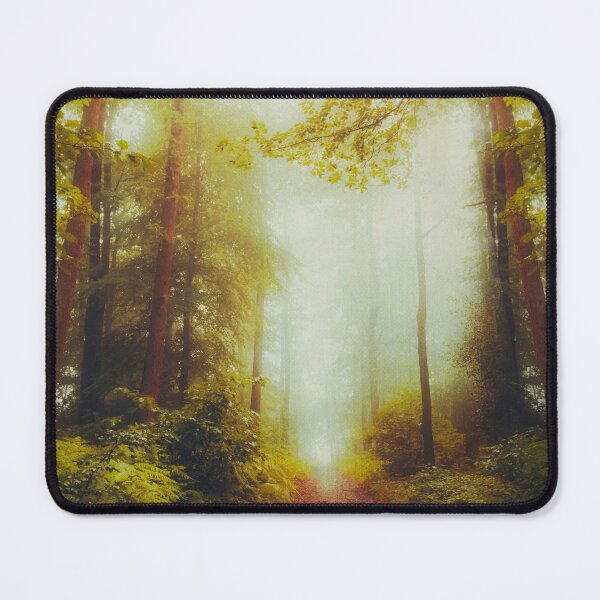 Item preview, Dream Hike - Path Through Foggy Forest designed and sold by Dyrk Wyst Redbubble Shop.
