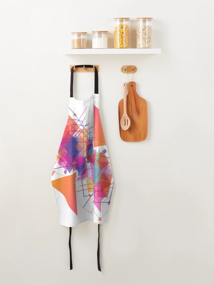 Thumbnail 4 of 6, Apron, Abstract Geometry designed and sold by AztecLime.