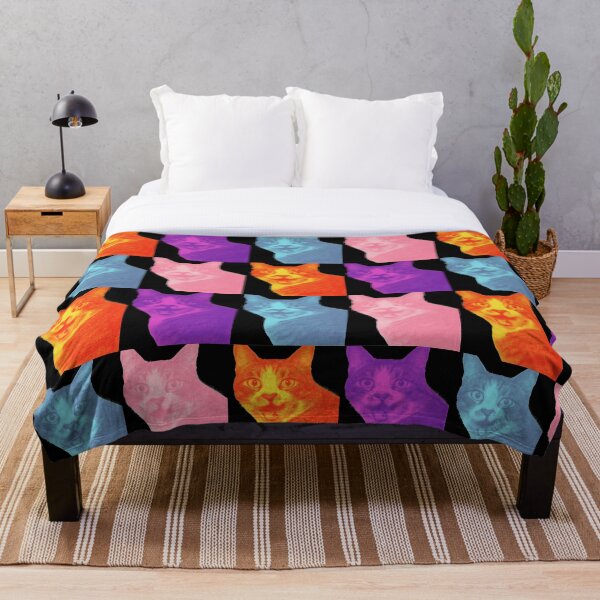 Aperçu de l'œuvre Andy Warhols chat, cadeau de chat mignon, maman de chat, cadeau d'amoureux de chat, cadeau de chat, tee-shirt de chat, dame de chat fou, cadeaux pour elle, chemise de chat drôle créée et vendue par fantazTee.