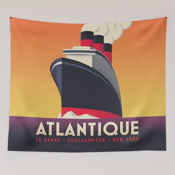 Item preview, Art Deco Ocean Liner Ship - Orange designed and sold by VoodooCircus.