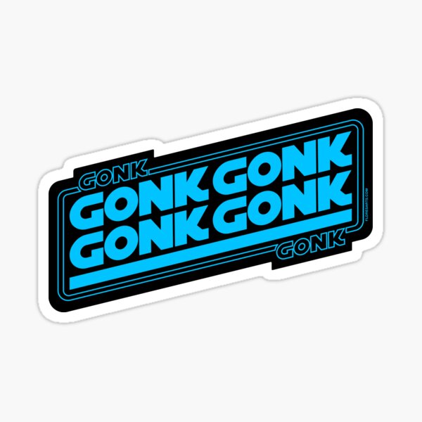 Vista previa del artículo con la obra «El Gonk Contraataca!», diseñado y vendido por FloresArts.