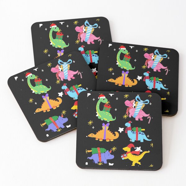 Item preview, Dinosaur Christmas - Cute Christmas dinosaurs design designed and sold by Theleochick.